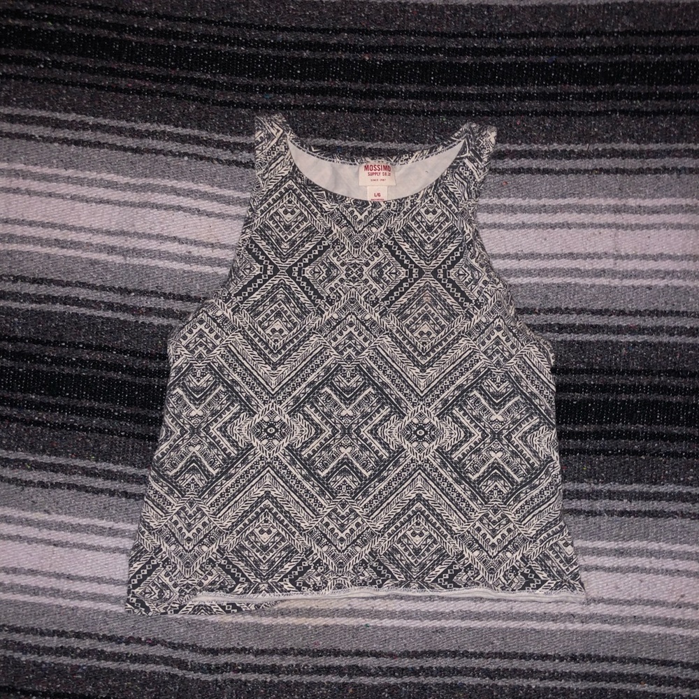 Aztec Patterned Crop Top